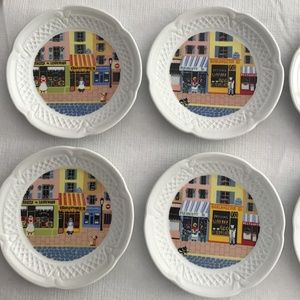 Porcelain dessert dishes by Philippe Deshoulieres